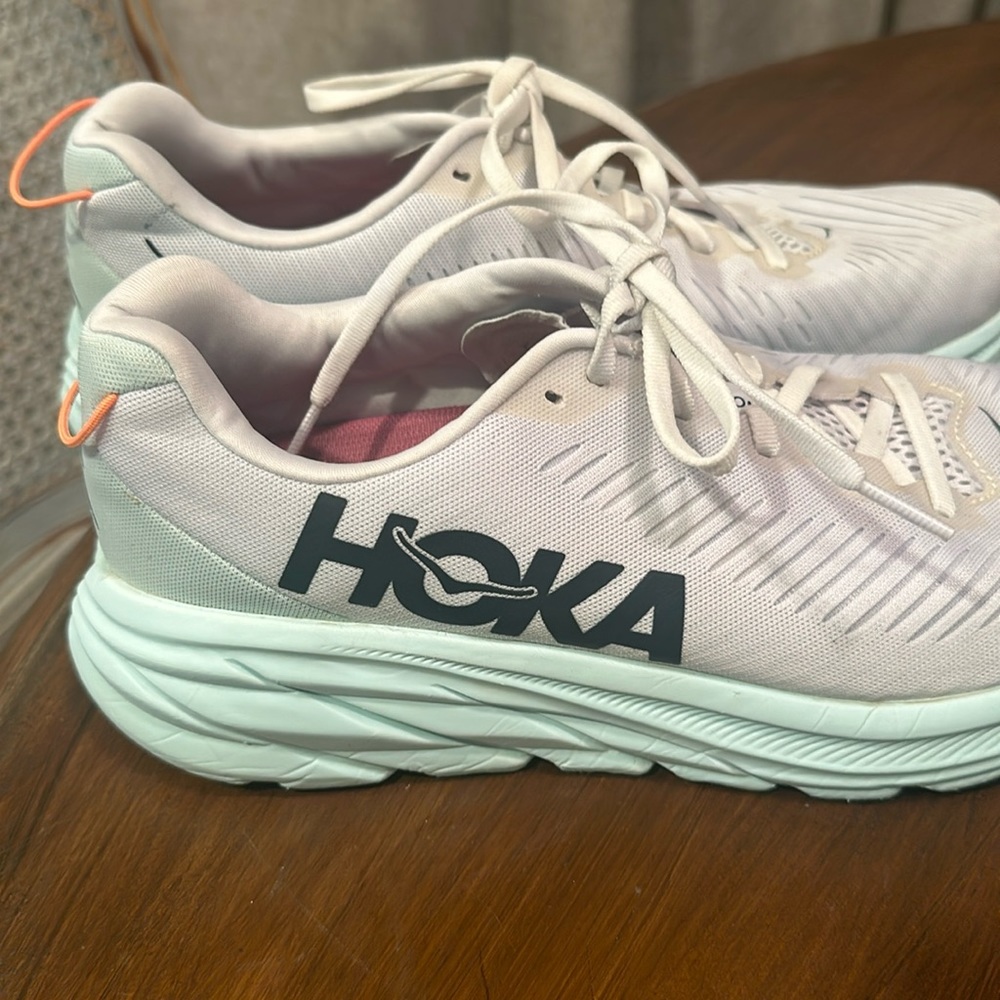 Hoka women ribbon 3 white blue glass 1119386